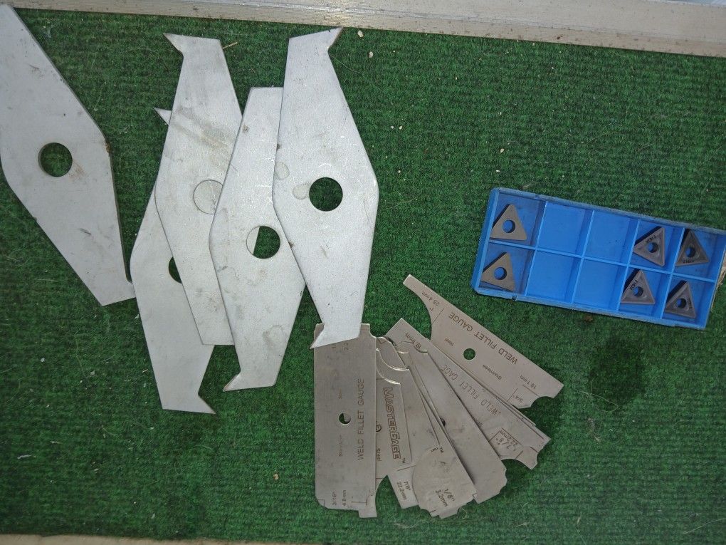 Master gage Weld Fleet Gauges/craftsman Kromedge Dato Set/valinite Carbide Milling Inserts