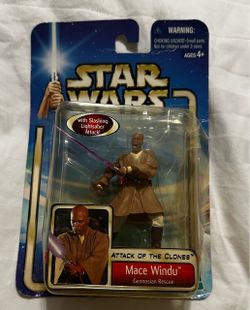 Star Wars Mace Windu 2002 Hasbro Action Figure