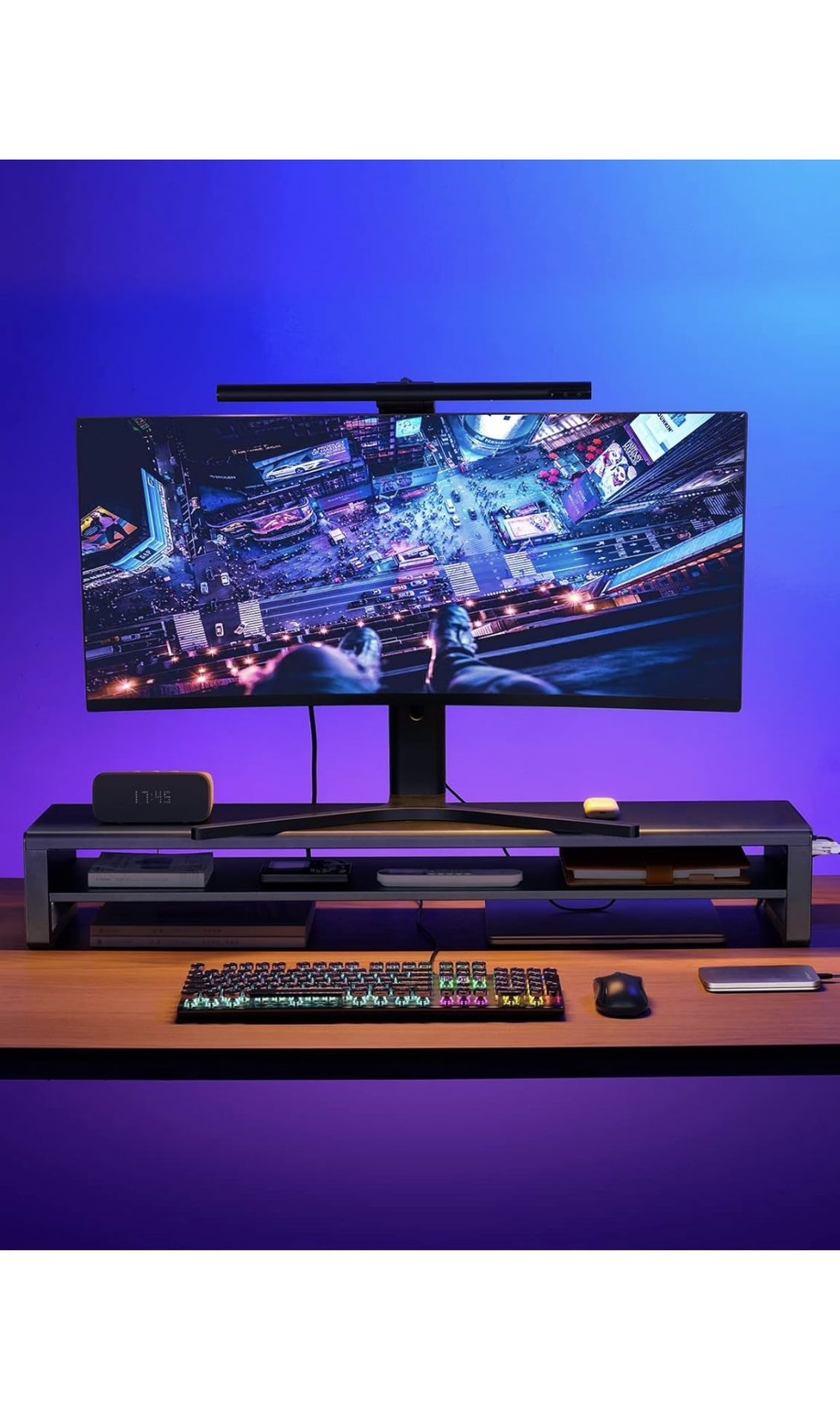 2 Tiers Dual Monitor Stand