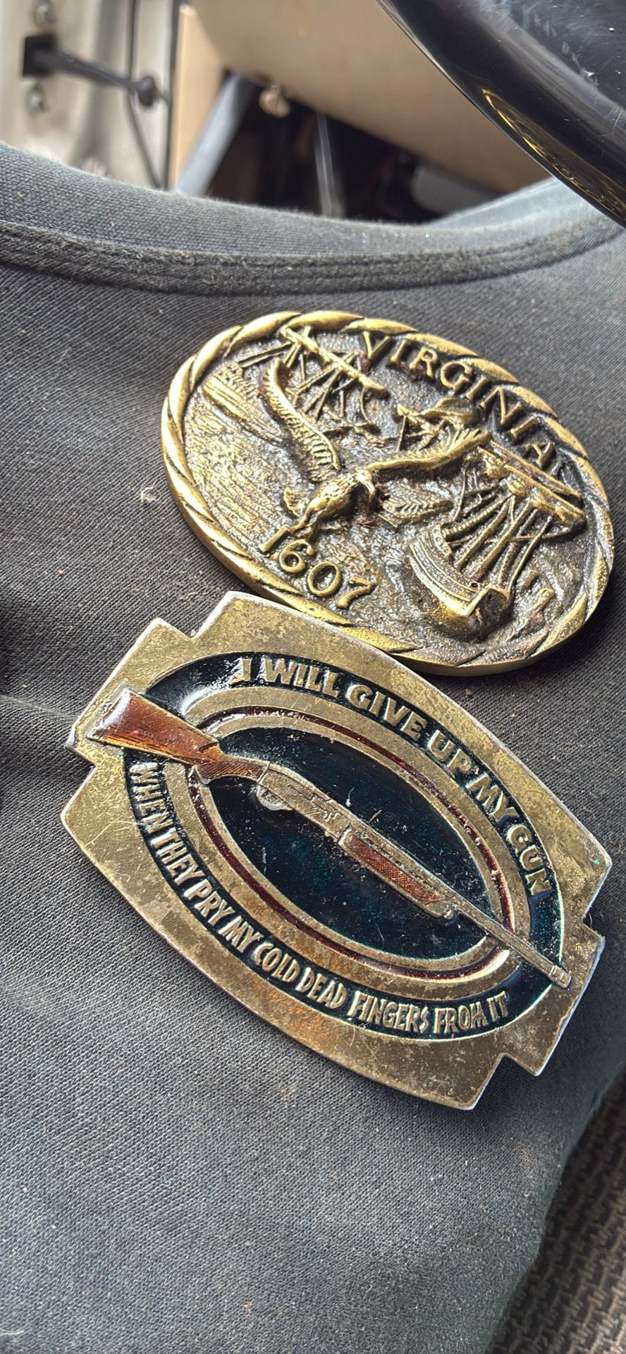 Antique Brass Belt Buckles