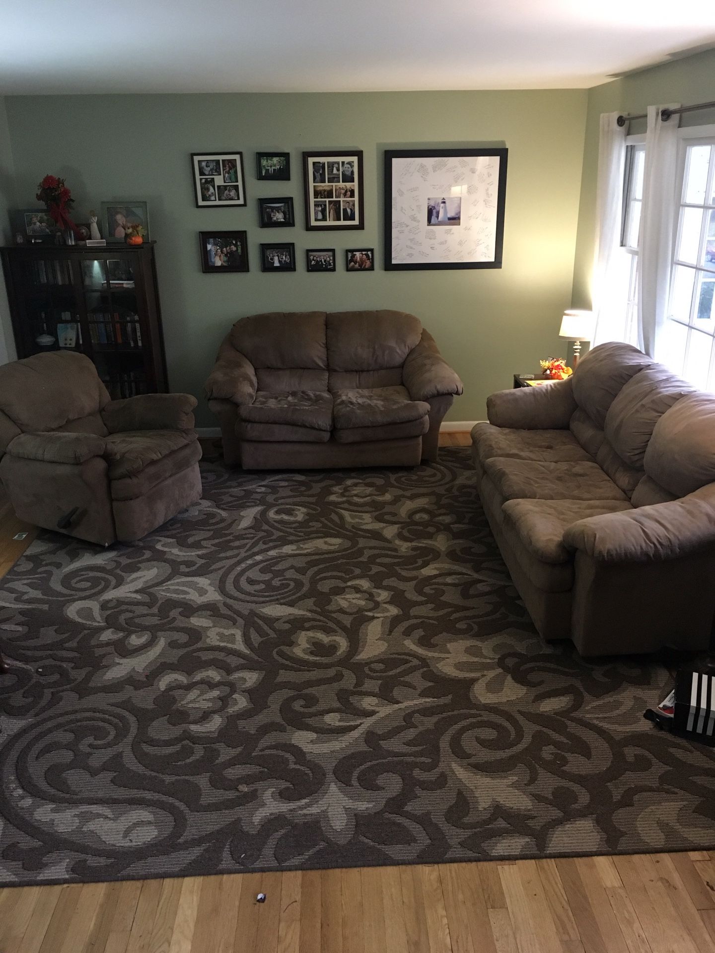 Moving sale! Matching 10’x13’ Rug, sleeper sofa, loveseat, recliner