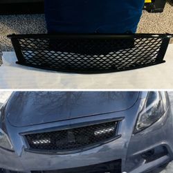 For Infiniti G37 Q60 Coupe & G37 SEDAN Skyline Style Gloss Black/carbon Front Bumper Grille