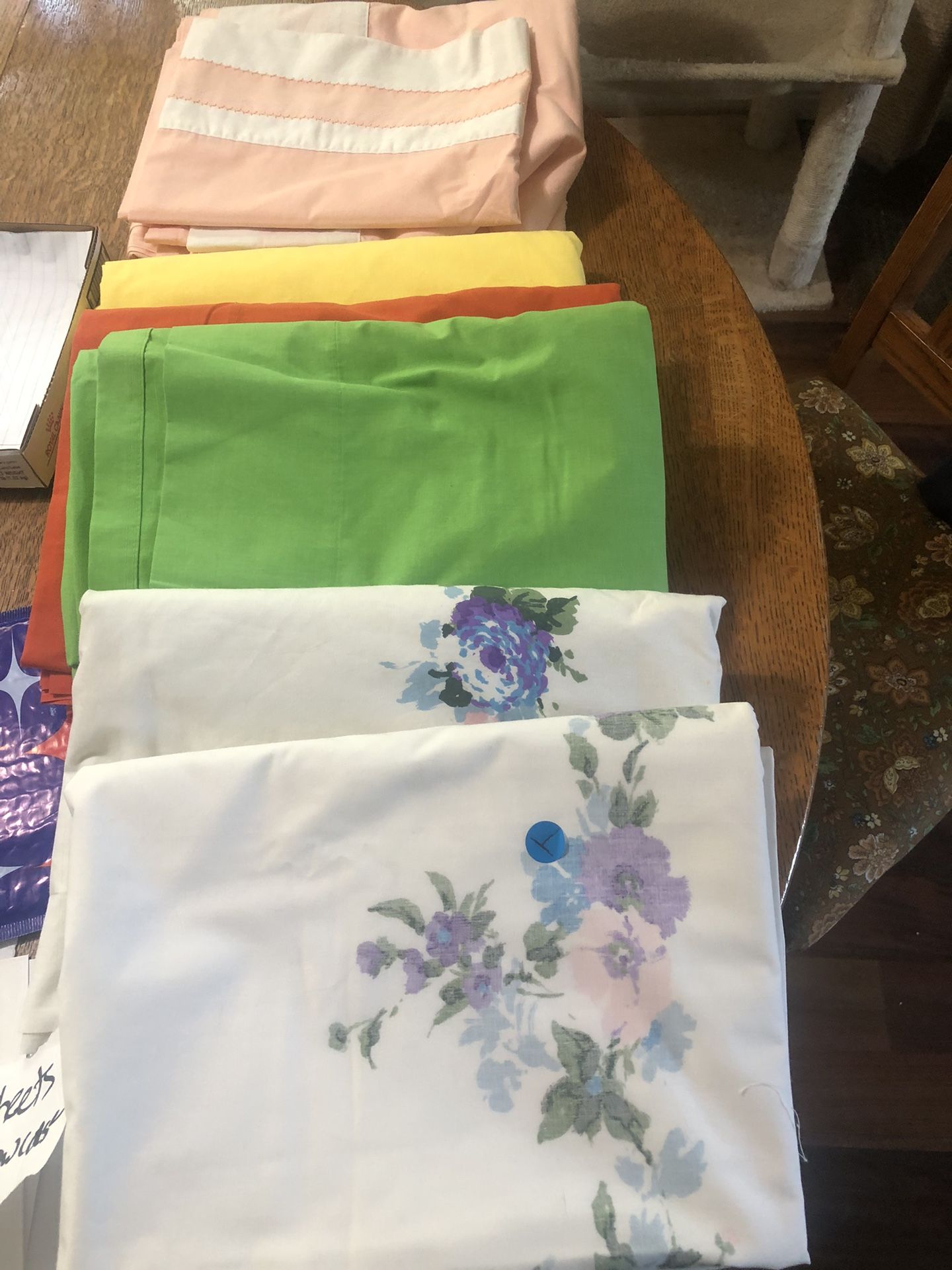 Sheets. Twin Flat.  Flat Sheets. New From Package