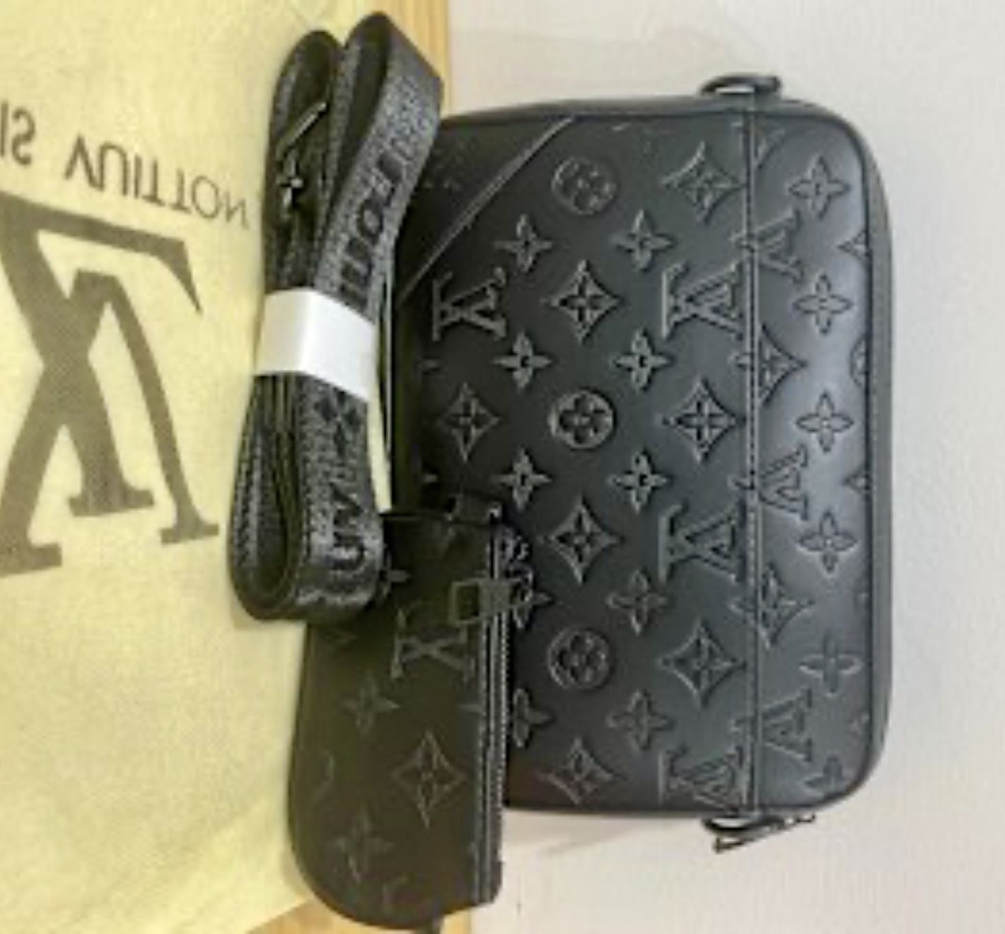 New Duo Messenger Bag Monogram Embossed
