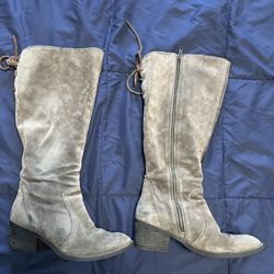 Women’s Grey Suede Born Boots 