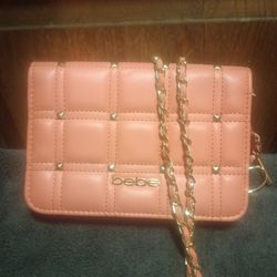 Bebe Chica Stud Pink Purse For Sale.