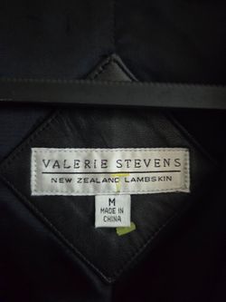 Valerie Stevens New Zealand Lambskin Leather Jacket