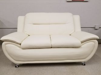 milky white sofa set 3 pieces