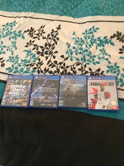 Ps4 games. (Gta v) (Battlefront 2) (2k18) (God of war) EACH 15$