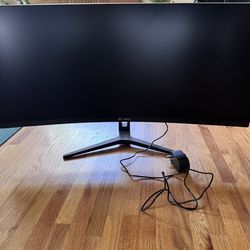 Crushed 34” Curved Monitor 