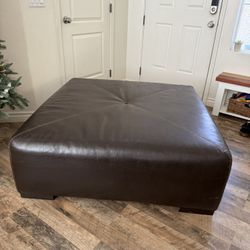 Large “leather” Ottoman