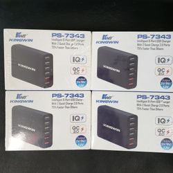 USB Charger 6 Ports Quick Charge 2.0 Technology.