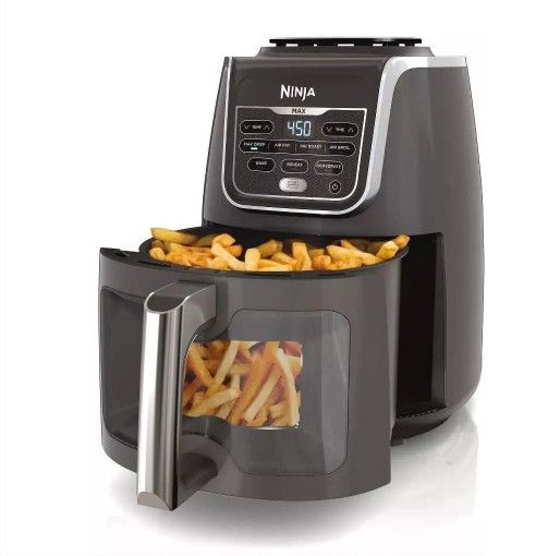 Great Condition! Ninja AF171 EzView Max XL Air Fryer that Cooks, Crisps, Roasts, Broils, Bakes, Reheats & Dehydrates, with 5.5 Quart Capacity.