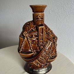 Vintage 1970 “Rare Antique Libra/Aries Decanter