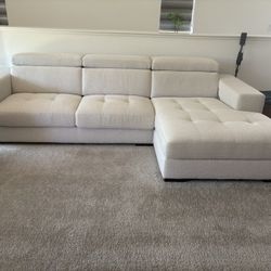 Living Spaces Braxton Sliding Sectional For Sale