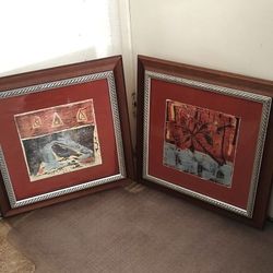 Wood Frame Paint 23"x23"