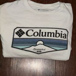 Columbia Men's Long Sleeve Sportswear White, Size Medium