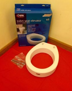 New - Carex Toilet Seat Elevator