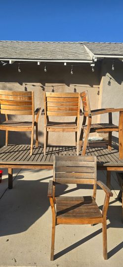 Patio Teak table & chairs