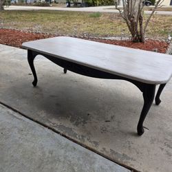 White Oak Refinished Coffee Table 