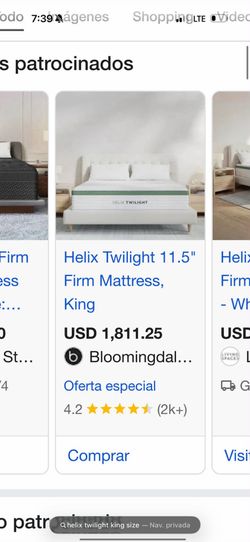Completely new helix twilight king size mattress