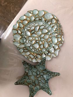 Plate and starfish plate decor