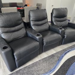 Recliner Leather Couch