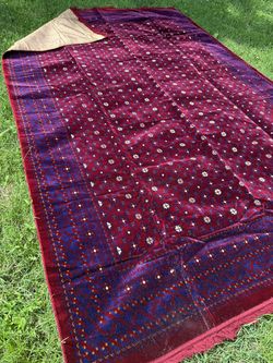 Red Rug Size 6x10 , Soft Foldable Carpet , Picnic Rug , Prayer Rug ,Turkish Kilim 