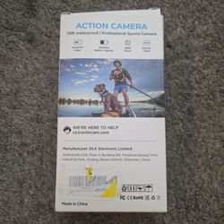 4K 60FPS Action Camara - Waterproof Camera with 64G SD Card 48MP HD WIFI Camera with EIS 40M Underwater Camera Wide Angle Sports Camera with 2*1350 mA