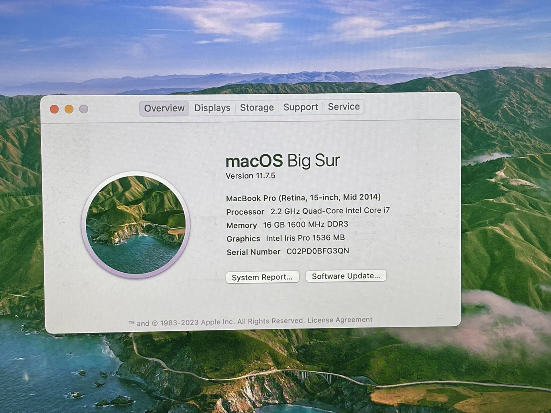 Macos Big Macbook Pro 2014 Big Sur Update Apple 15” MacBook Pro