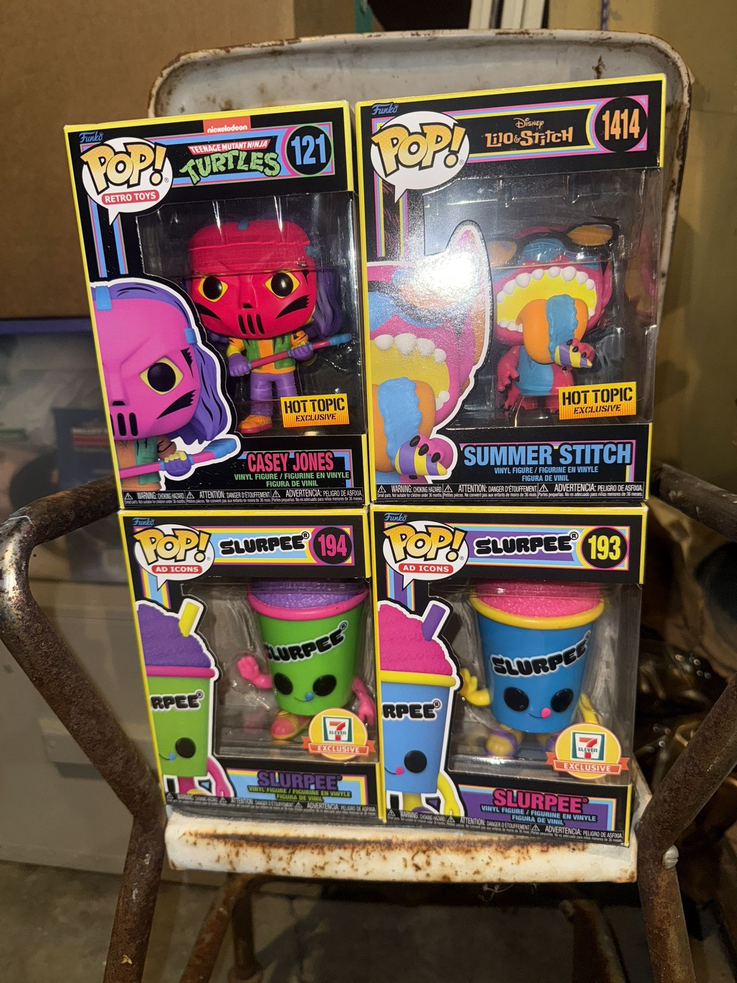 Funko Pops Black Light