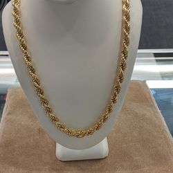 10k Gold Rope Chain 