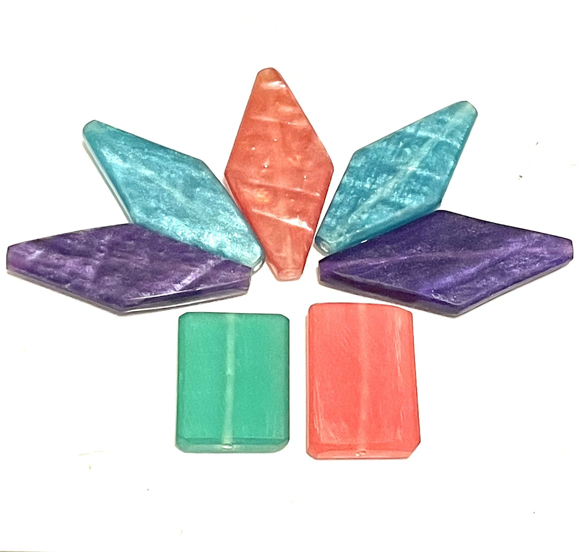 Lot Of Unique Plastic Beads