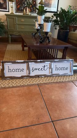 home sweet home sign