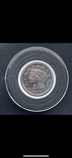 1848-P Large Cent Braided Hair