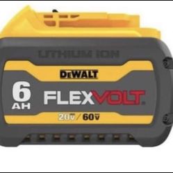 DEWALT FLEXVOLT 20-Volt/60-Volt MAX Lithium-Ion 6.0Ah Battery Pack (DCB606)