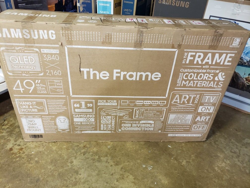 TV Samsung 49", The Frame, 240 Hz, Dynamic Cristal Color, Excellent