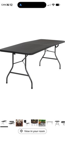 Cosco 6 ft Centerfold Blow Molded Folding Table - New in box