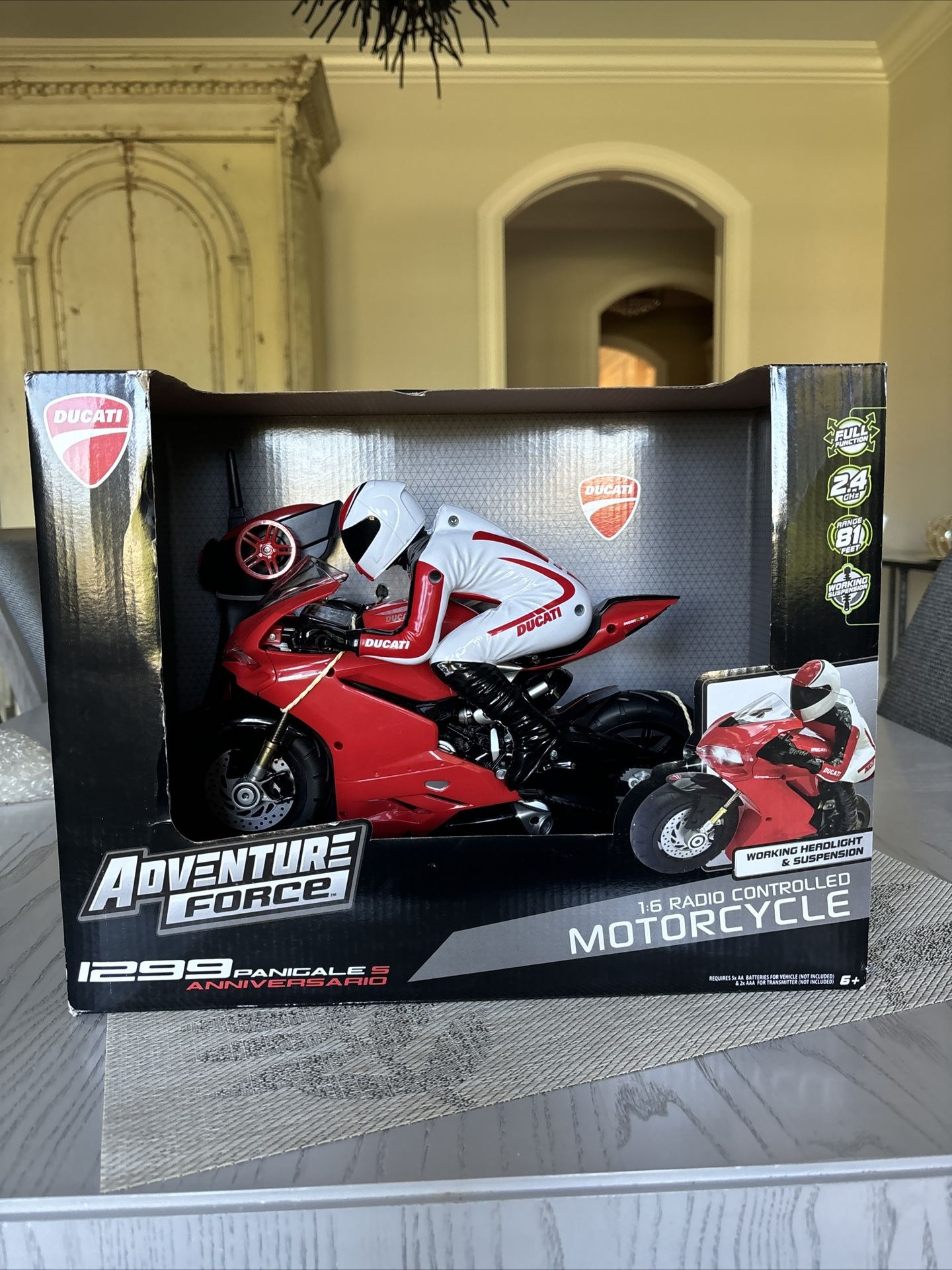 Adventure Force 1:6 Radio Controlled Motorcycle For Ages 6 And Up