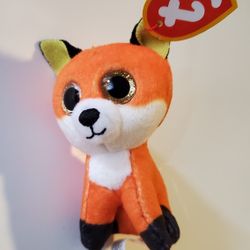 Ty Beanie Boos Baby Fox. Cute. Plush. 3"