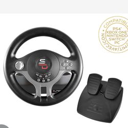 Superdrive - Racing Steering Wheel Driving Wheel SV200 With Pedals And Shift Paddles For Nintendo Switch - PS4 - Xbox One - PC