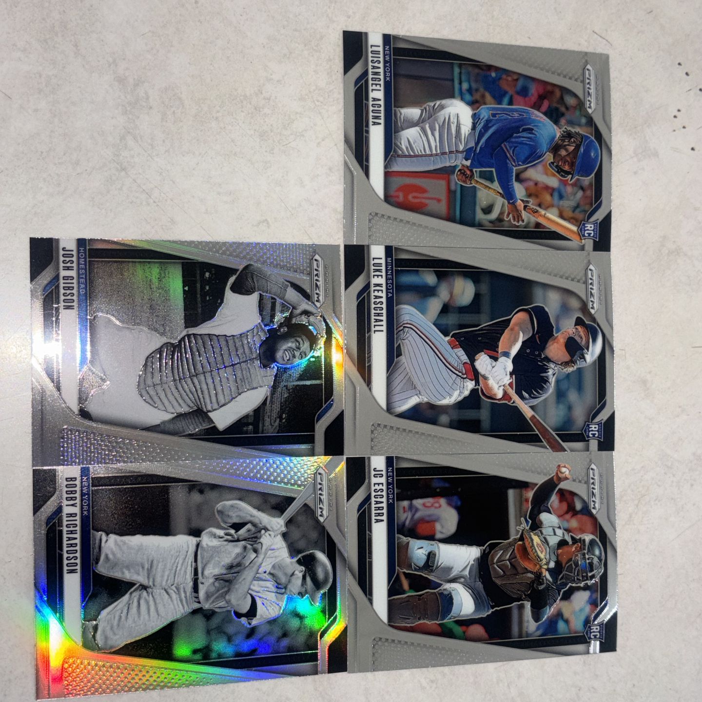 MLB PANINI PRIZM TRADING CARD LOT