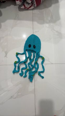 Crochet octopus hat