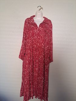New, Torrid, Dress, Plus Size Clothes, Winter, Red, 22/24, 3x, 3, Christmas, 