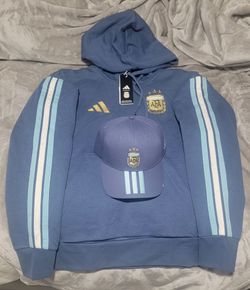 Adidas Argentina sweater and hat combo