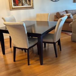 Dark Wood Dining Table 