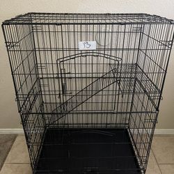 Homey Pet Station Tall Rabbit/Guinea/Chinchilla Cage On Wheels 