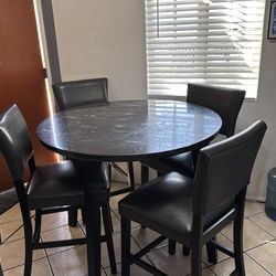 Dining marble table tall