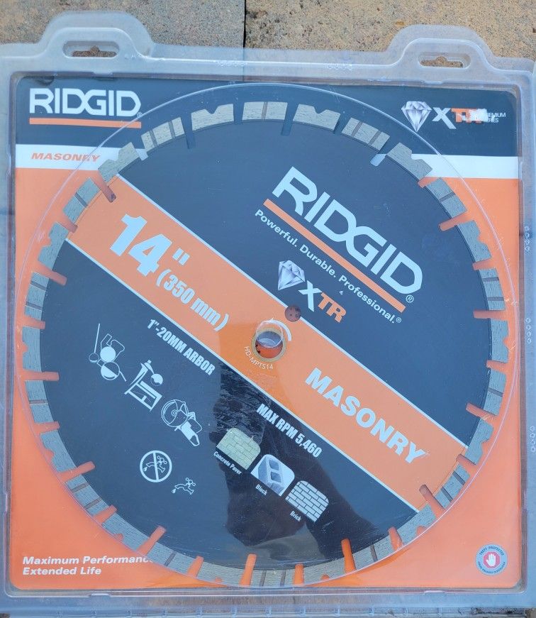 RIDGID 14 in. Masonry Diamond Blade
