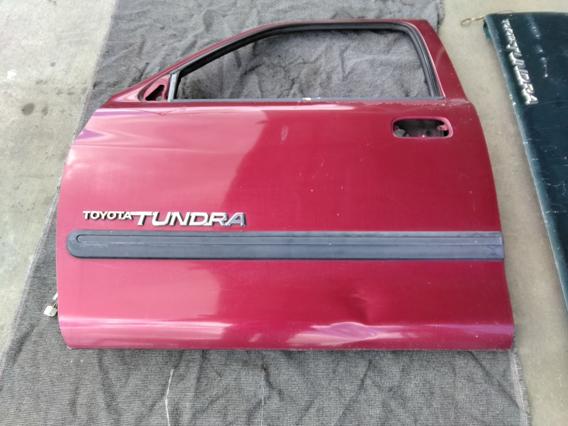 Toyota Tundra Driver Door Shell Maroon *Parts*